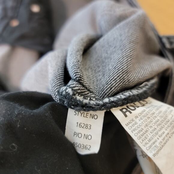 ROLLA’S 29×31 Tim Slims Slim Fit Stretch Jean Slim Taper / Black-Gray Wash - Picture 8 of 15